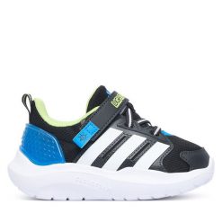 Sneakersy adidas. Czarne trampki i tenisówki chłopięce Adidas, bez wzorów, bez zapięcia. Za 219.99 zł.