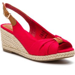Espadryle JENNY FAIRY - LS4972-01 Red. Czerwone klapki damskie Jenny Fairy, bez wzorów, z materiału, bez obcasa, na obcasie, bez zapięcia. Za 79.99 zł.