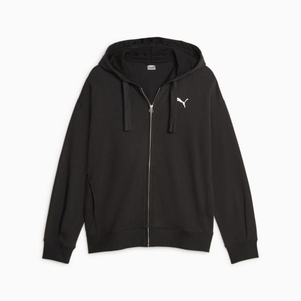 Puma Bluza Her Fz Tr 67600301. Czarne bluzy damskie Puma, l, bez wzorów, z bawełny, z kapturem. Za 176.35 zł.