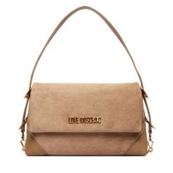 Torebka LOVE MOSCHINO. Brązowe torebki do ręki damskie Love Moschino, bez wzorów, klasyczne, bez dodatków. Za 919.99 zł.