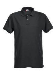 Clique Stretch Premium Polo – Elastyczna koszulka polo premium – black. Czarne koszulki polo męskie CLIQUE, m, bez wzorów, bez ramiączek. Za 153.01 zł.
