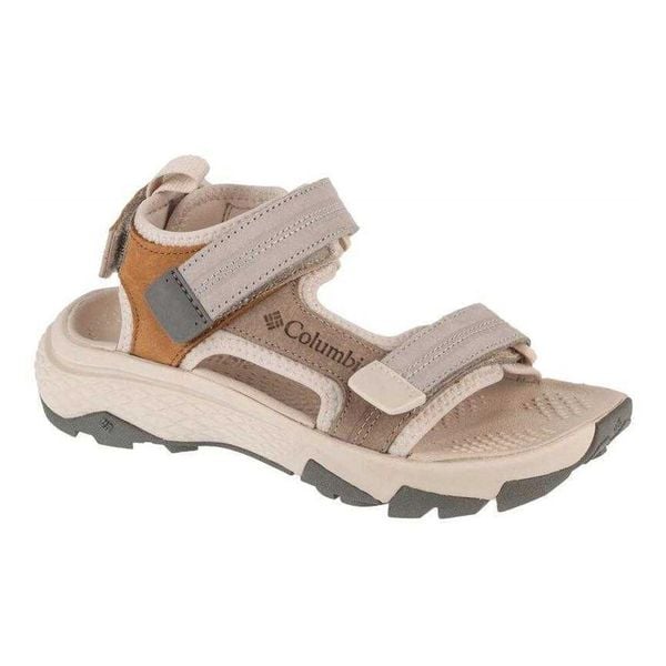 Damskie Skórzane Sandały Peakfreak Rush. Brązowe obuwie sportowe damskie Columbia, bez wzorów, z materiału, bez obcasa, bez zapięcia. Za 463.99 zł.