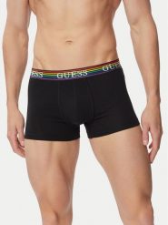 Guess Komplet bokserek U6GG31 KCD31 Czarny. Czarne bokserki męskie Guess, l, z aplikacjami, z syntetyku. Za 174.99 zł.