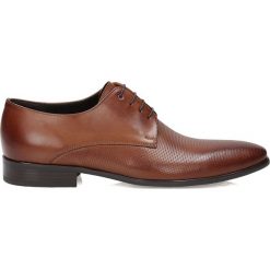 Brązowe półbuty wizytowe. Eleganckie półbuty marki Kazar. Za 449.00 zł.