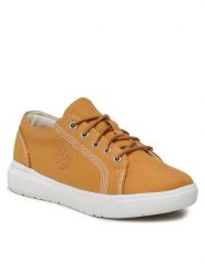 Timberland Sneakersy Seneca Bay TB0A5TDV7631 Brązowy. Brązowe buty sportowe chłopięce Timberland, bez wzorów, z materiału, bez zapięcia. Za 199.99 zł.