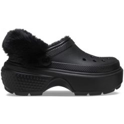 Kapcie Crocs Stomp Unisex Czarne. Czarne kapcie damskie Crocs, bez wzorów. W wyprzedaży za 305.15 zł.