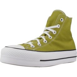 Tenisówki Converse Model Chuck Taylor All Star Lift Hi Kolor Zielony. Zielone trampki i tenisówki damskie Converse, bez wzorów, z tkaniny, klasyczne, bez zapięcia. Za 353.90 zł.
