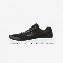 Buty sportowe damskie Ekiden 2.0. Białe obuwie sportowe damskie Decathlon, bez wzorów, z materiału, na fitness i siłownię. Za 49.99 zł.