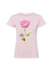 Liu Jo Collection Koszulka Kobiety Bawełna różowy, M. Czerwone t-shirty damskie Liu Jo Collection, m, bez wzorów, z bawełny, eleganckie, bez kołnierzyka. Za 229.95 zł.