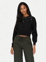 ONLY Bluza Suzi 15331166 Czarny Regular Fit. Czarne bluzy damskie Only, m, bez wzorów, z bawełny, bez kaptura. Za 109.99 zł.
