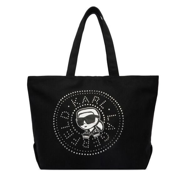 Torebka KARL LAGERFELD. Czarne torebki do ręki damskie KARL LAGERFELD, bez wzorów, bez dodatków. Za 252.99 zł.