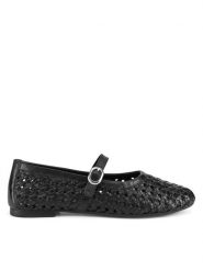 Sergio Bardi Baleriny WI45-F1104-01SB Czarny. Czarne baleriny damskie Sergio Bardi, bez wzorów, ze skóry, bez obcasa. Za 279.99 zł.