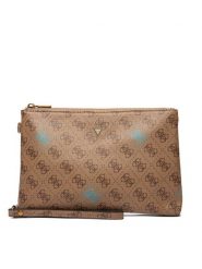 Guess Saszetka PMMICT P5438 Brązowy. Brązowe saszetki męskie Guess, ze skóry. Za 129.99 zł.