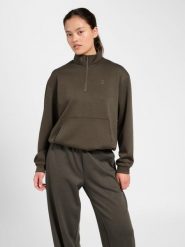 Damska kurtka z zamkiem błyskawicznym 1/2 Hummel Soft. Brązowe kurtki damskie Hummel, xl, bez wzorów, z elastanu, bez kaptura. Za 228.50 zł.