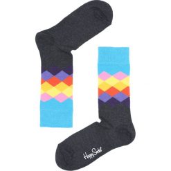 Szare Skarpetki Faded Diamond Happy Socks. Szare skarpety damskie marki Born2be, w kolorowe wzory. Za 29.99 zł.