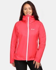 Damska kurtka typu hardshell Kilpi HURRICANE-W. Czerwone kurtki sportowe damskie Kilpi, m, bez wzorów, z hardshellu, z kapturem, do biegania. Za 731.89 zł.