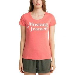 T-shirt Damski Alexia. Czerwone t-shirty damskie Mustang, s, bez wzorów, z bawełny, bez kołnierzyka. Za 111.99 zł.