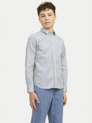Jack & Jones Junior Koszula Joe 12260144 Niebieski Regular Fit. Niebieskie koszule dla chłopców Jack & Jones Junior, bez wzorów, z bawełny, bez kołnierzyka, bez ramiączek. Za 109.99 zł.