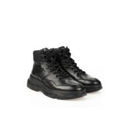 Buty do chodzenia damskie Macaone B. Czarne obuwie sportowe damskie Geox, bez wzorów, ze skóry, trekkingowe. Za 330.99 zł.