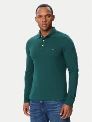 Tommy Hilfiger Polo 1985 MW0MW20182 Zielony Regular Fit. Zielone koszulki polo męskie Tommy Hilfiger, m, bez wzorów, z bawełny, bez ramiączek. Za 369.99 zł.