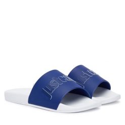 Klapki Just Cavalli. Niebieskie klapki męskie Just Cavalli. Za 329.99 zł.