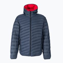 Kurtka puchowa męska CMP Fix Hood. Szare kurtki sportowe męskie CMP, l, bez wzorów, z puchu, trekkingowe. Za 189.99 zł.