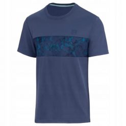 Koszulka tenisowa Fila Cailan. Niebieskie koszulki sportowe męskie Fila, xl, bez wzorów, z materiału, bez kołnierzyka, bez ramiączek, tenisowe. Za 139.99 zł.