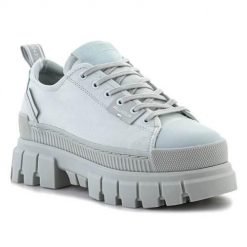 Buty do chodzenia damskie Palladium Revolt Lo. Niebieskie obuwie sportowe damskie Palladium, bez wzorów, z materiału, do biegania. Za 592.00 zł.