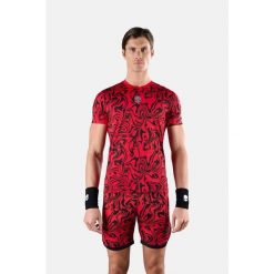 Koszulka tenisowa męska z krótkim rękawem Hydrogen Chrome Tech Tee. Czarne koszulki sportowe męskie HYDROGEN, m, bez wzorów, bez kołnierzyka, bez ramiączek, tenisowe. Za 399.00 zł.