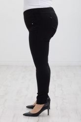 Klasyczne czarne spodnie Nita ze zwężoną nogawką PLUS SIZE XXL. Czarne spodnie materiałowe damskie Nasi partnerzy, plus size, bez wzorów, z elastanu. Za 159.90 zł.
