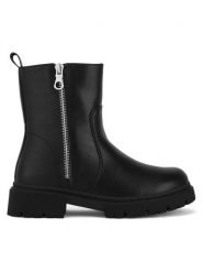DeeZee Botki CS6320-10 Czarny. Czarne botki dziewczęce DeeZee, z tworzywa sztucznego, bez zapięcia. Za 149.99 zł.