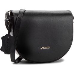 Torebka LASOCKI - BRT-068 Black. Czarne listonoszki damskie Lasocki, ze skóry. Za 139.99 zł.
