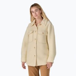 Kurtka damska Patagonia Retro Pile Shacket. Brązowe kurtki damskie Patagonia, bez wzorów, bez kaptura. Za 739.99 zł.