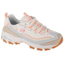 Buty sportowe Sneakersy damskie Skechers D'Lites - Bold Views. Białe obuwie sportowe damskie Skechers, bez wzorów, trekkingowe, Skechers Sport. Za 279.99 zł.