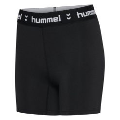 Szorty damskie Hummel Pulse mid waist. Czarne szorty sportowe damskie Hummel, bez wzorów, sportowe, na fitness i siłownię. Za 179.50 zł.