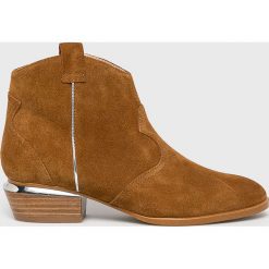 Liu Jo - Botki. Brązowe kozaki damskie Liu Jo, z materiału, bez obcasa. W wyprzedaży za 499.90 zł.