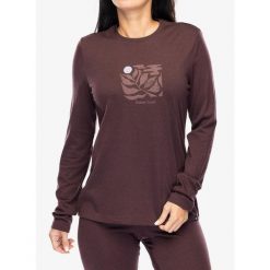Bluza termiczna damska Odlo Merino 200 Nature Lover TS Crew Neck LS. Brązowe bluzy damskie Odlo, s, bez wzorów, bez kaptura. Za 312.99 zł.