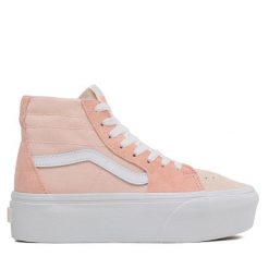 Tenisówki Vans. Czerwone trampki i tenisówki dziewczęce Vans, bez wzorów, bez zapięcia. Za 139.99 zł.