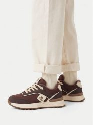 Kappa Sneakersy CEO-CP40-241216YX(CH) Brązowy ciemny. Brązowe buty sportowe chłopięce Kappa, bez wzorów, z materiału, bez zapięcia. Za 139.99 zł.