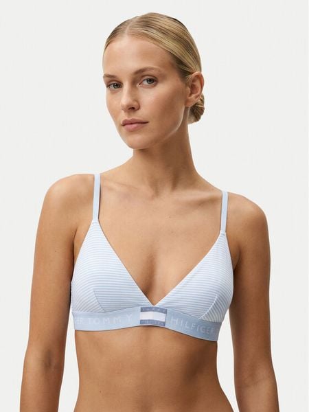 Tommy Hilfiger Biustonosz braletka UW0UW06580 Niebieski jasny. Niebieskie biustonosze Tommy Hilfiger, bez wzorów, z bawełny. Za 149.99 zł.