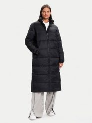 Tommy Jeans Płaszcz zimowy DW0DW21614 Czarny Regular Fit. Czarne płaszcze damskie Tommy Jeans, na zimę, xl, bez wzorów, z jeansu, bez kaptura. Za 899.99 zł.