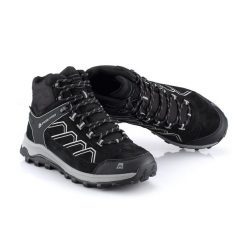 Wysokie buty turystyczne skórzane unisex Alpine Pro Wuteve. Czarne trekkingi męskie Alpine Pro. W wyprzedaży za 329.00 zł.