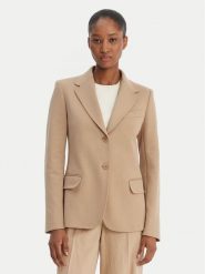 Weekend Max Mara Marynarka Ginnasta 2615911011 Beżowy Slim Fit. Brązowe żakiety damskie Weekend Max Mara, l, bez wzorów, z bawełny. Za 1,419.00 zł.