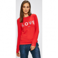 Femi Stories - Bluza. Czerwone bluzy damskie Femi Stories, m, bez wzorów, z bawełny, bez kaptura. W wyprzedaży za 139.90 zł.