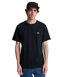 Koszulka z krótkim rękawem BASIC męska. Czarne koszulki sportowe męskie Quiksilver, m, bez wzorów, z bawełny, bez kołnierzyka, bez ramiączek, na fitness i siłownię. Za 96.15 zł.