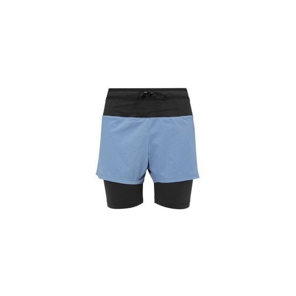Spodenki do biegania damskie Millet Intense 2in1 Short W active fit. Niebieskie szorty sportowe damskie Millet, xs, bez wzorów, sportowe, do biegania. W wyprzedaży za 319.00 zł.