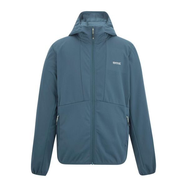Męska Kurtka Soft Shell Tredmoor. Niebieskie kurtki męskie Regatta, m, bez wzorów, z materiału, z kapturem. Za 260.99 zł.
