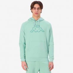 Bluza z kapturem Kappa Zaiver. Zielone bluzy męskie Kappa, m, bez wzorów, z kapturem. W wyprzedaży za 191.00 zł.