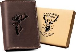 Always Wild Duży, pionowy portfel męski ze skóry naturalnej - Always Wild NoSize. Portfele męskie Always Wild, bez wzorów, ze skóry. Za 96.19 zł.