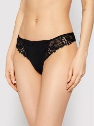 Simone Pérèle Stringi Wish 12B710 Czarny. Czarne stringi damskie Simone Pérèle, bez wzorów, z syntetyku. Za 129.99 zł.
